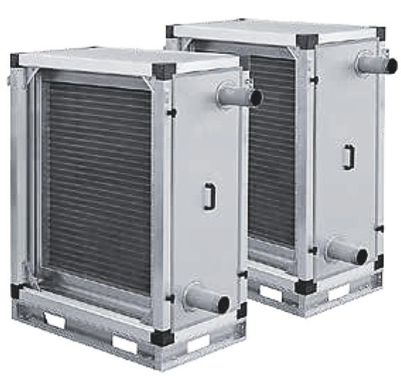 Секция рекуператора с промежуточным теплоносителем