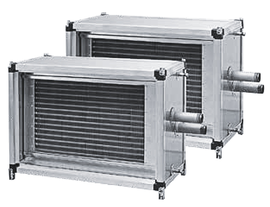 Секция рекуператора с промежуточным теплоносителем