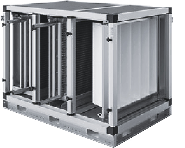 Секция Т3/5 фильтрование EU4/EU5 + водяной нагрев + водяное охлаждение