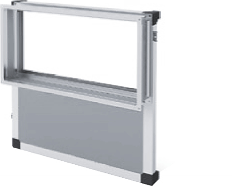 Торцевая панель с гибкой вставкой