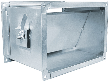 Дроссель -клапан прямоугольный